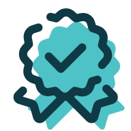 Cartoon certified badge