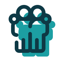 Cartoon icon of two people